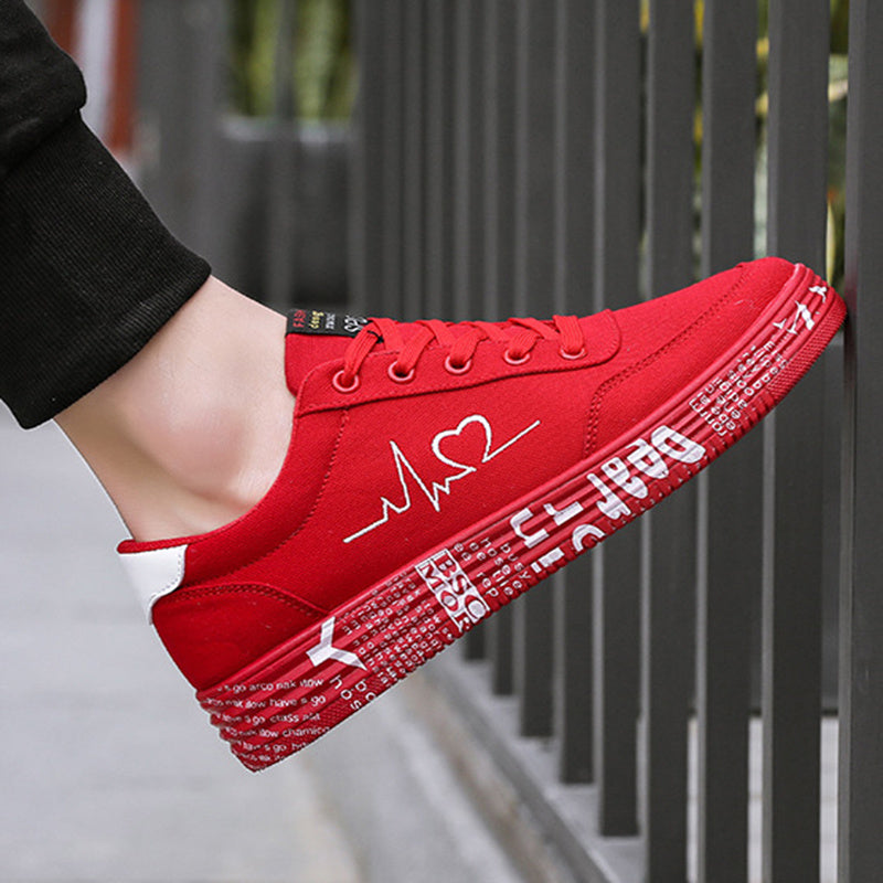 Loventi™ – Baskets Unisexes à Motif Love en Toile