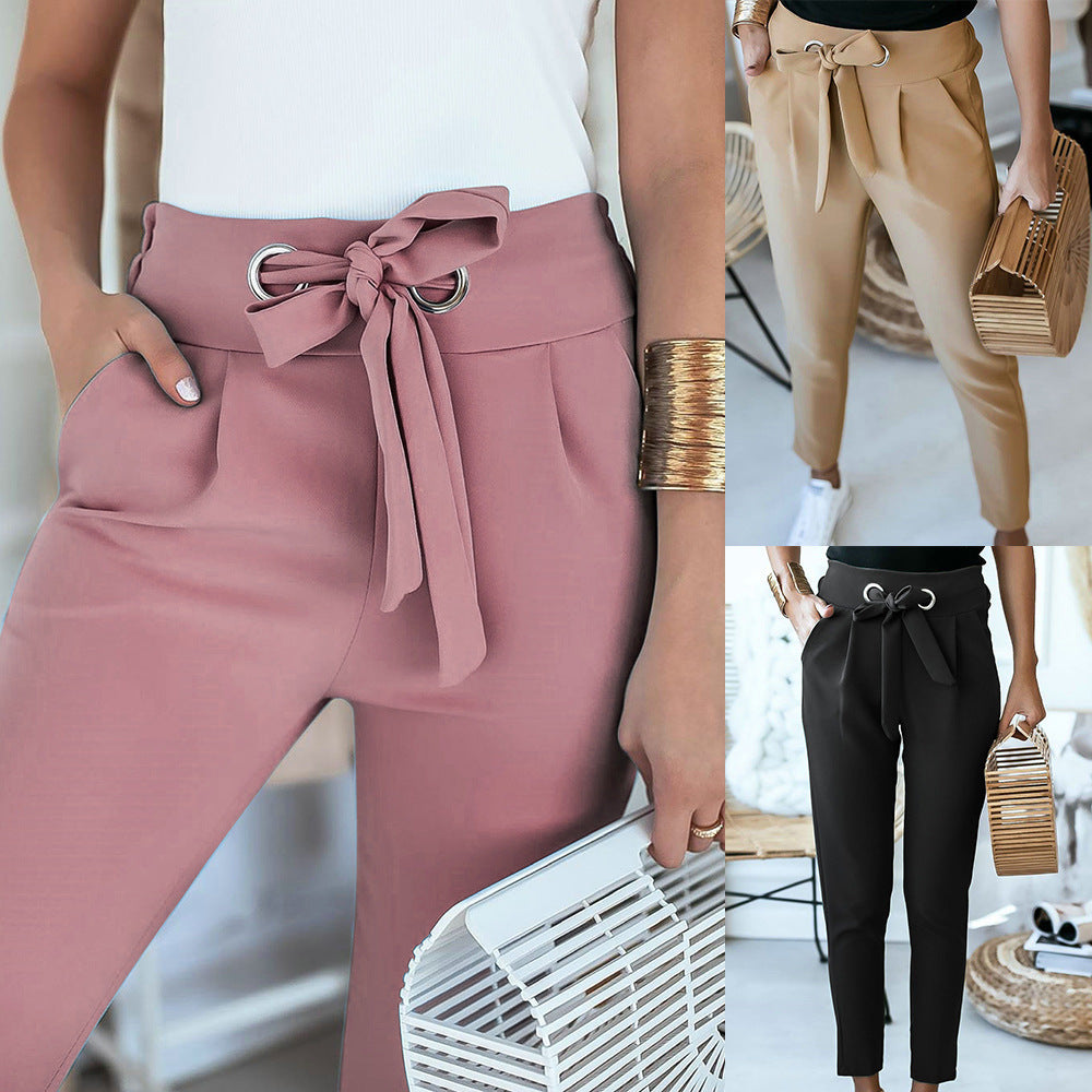 Anna™ | pantalon élégant avec ceinture à nœuds
