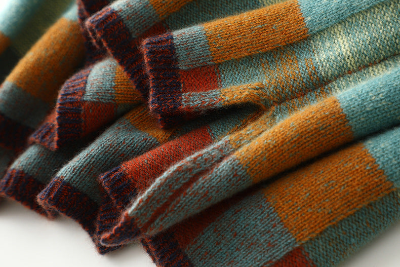 Vanda™ | Pull col roulé patchwork