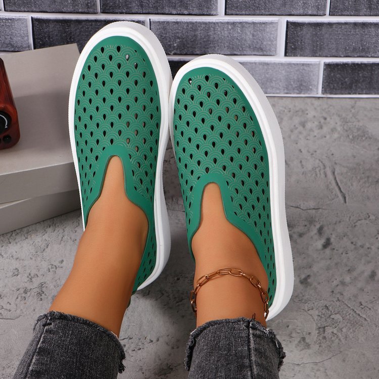 Milaé™ – Ballerines Plates Ajourées à Semelle Épaisse