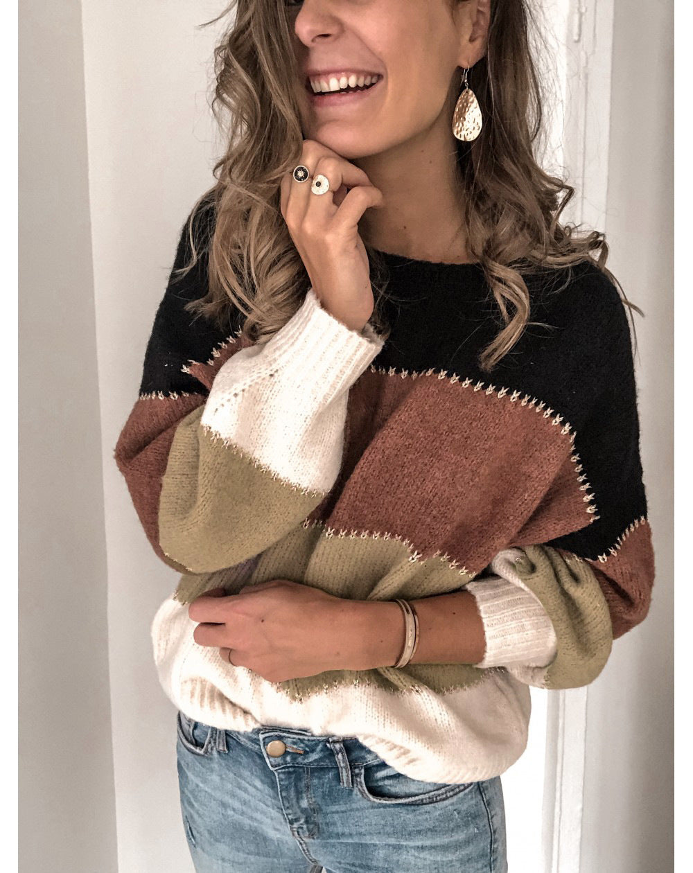 Hélène™ | Pull rayé femme