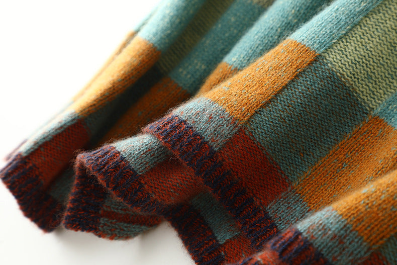 Vanda™ | Pull col roulé patchwork