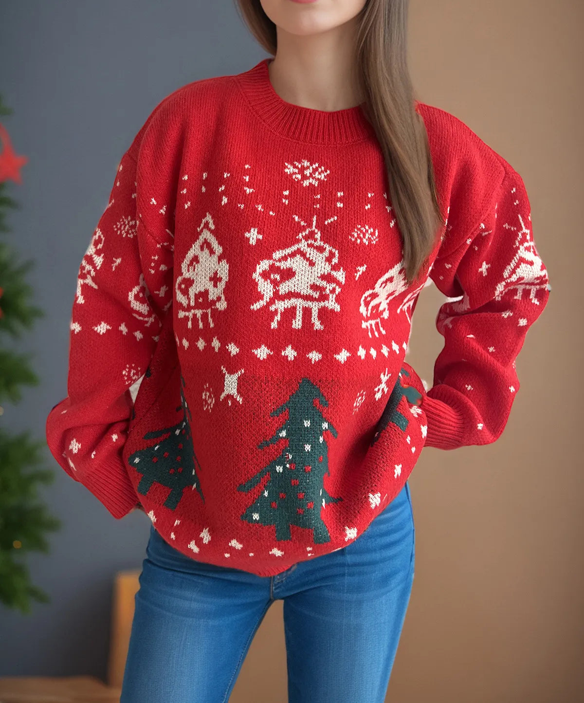 Pull Holly™ : Noël Vintage & Cozy