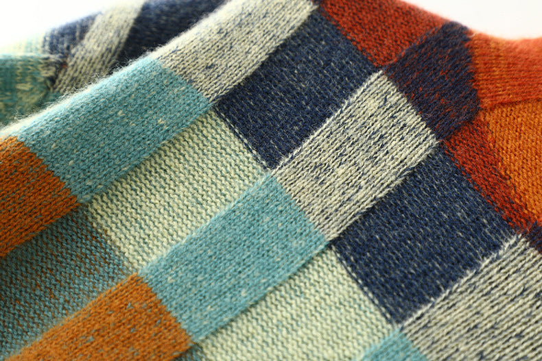 Vanda™ | Pull col roulé patchwork