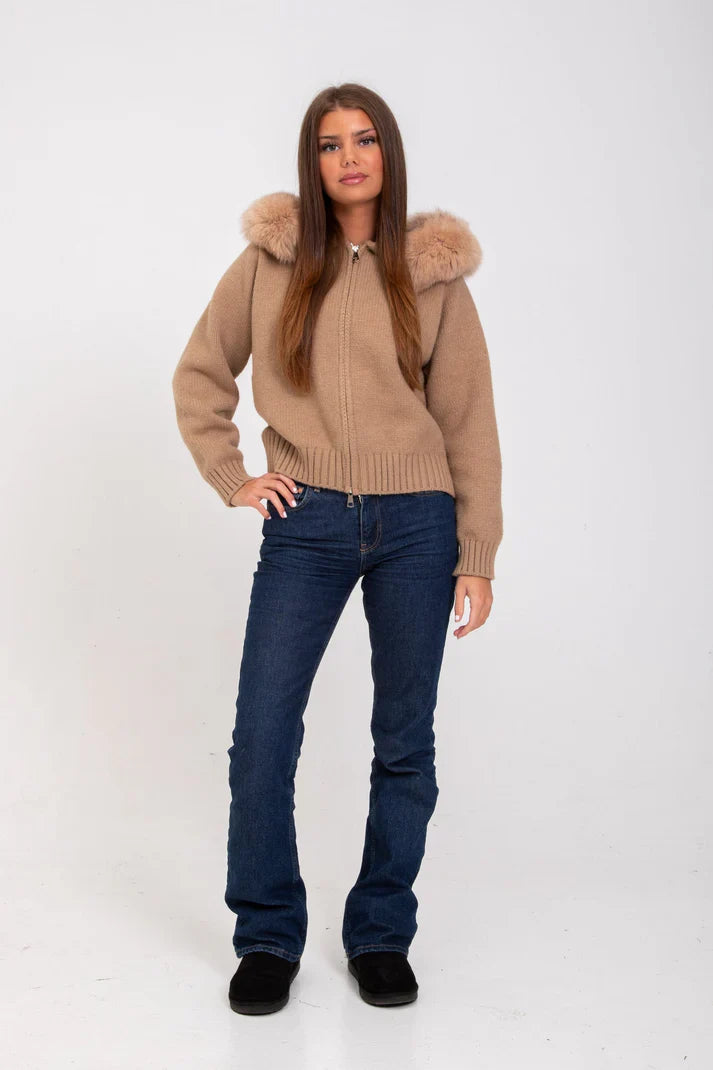 Cardigan Femme à Capuche