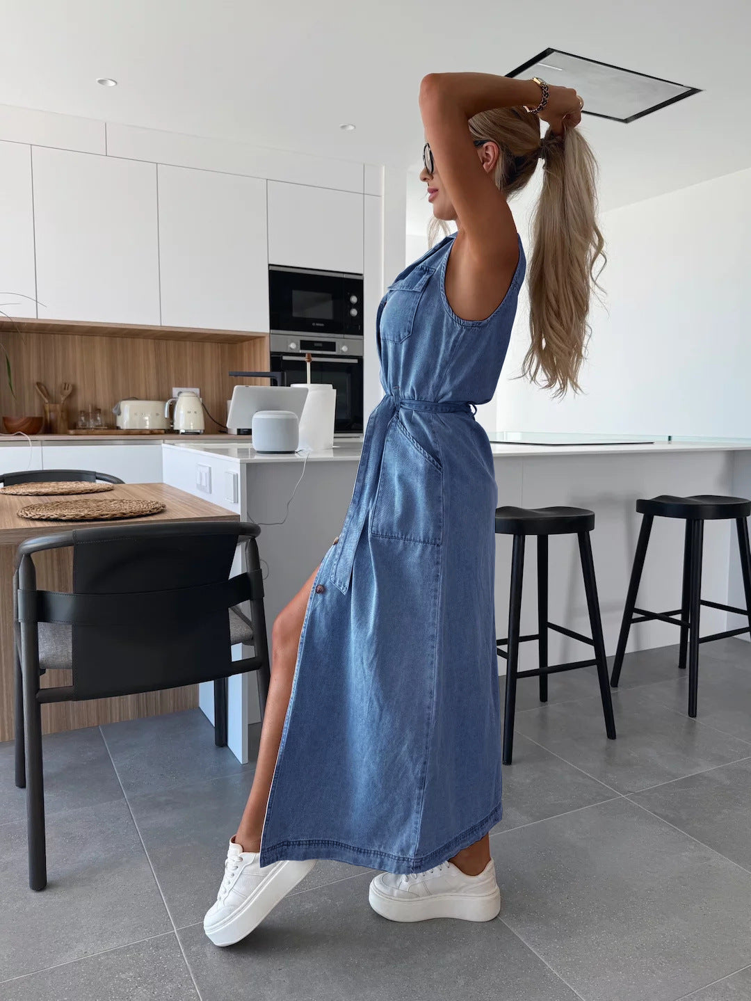 Robe Denim Élégance™ – L’icône casual revisitée
