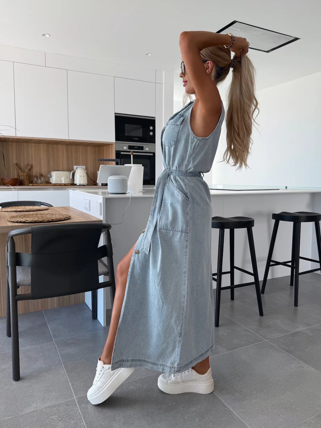 Robe Denim Élégance™ – L’icône casual revisitée