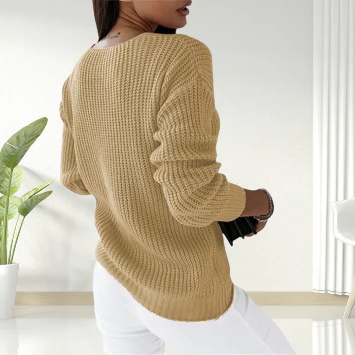 Joëlle™ | Pull tricoté élégant