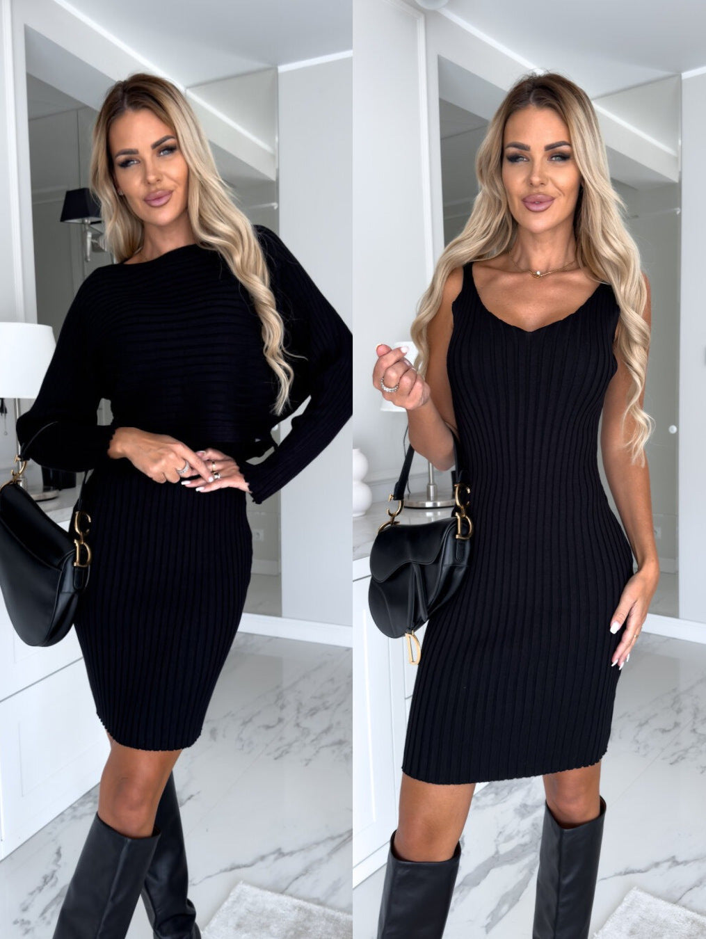 Nicoletta™ | Ensemble pull et robe élégant