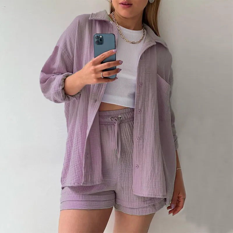 Soléa™ | Ensemble deux pièces en coton pour femme
