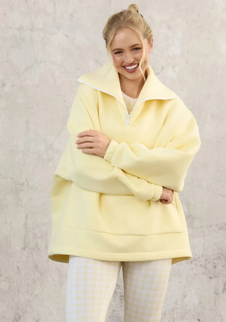 Naya™ | Sweat Oversize à Col Zippé