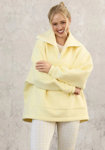 Naya™ | Sweat Oversize à Col Zippé