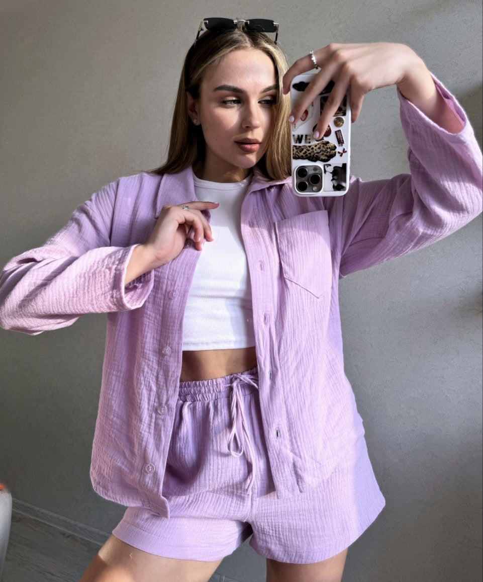 Soléa™ | Ensemble deux pièces en coton pour femme
