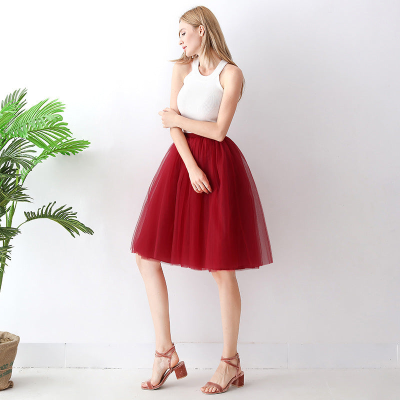 Elésia™ – Jupe Tulle Plissée Aérienne A-Line