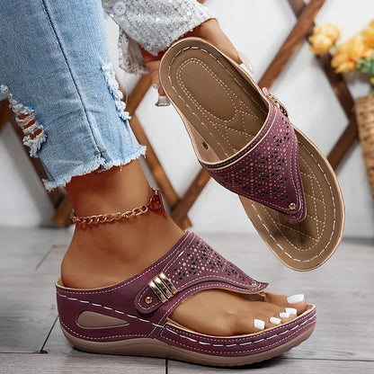 Sandales Compensées Juliette™ – Confort & Élégance