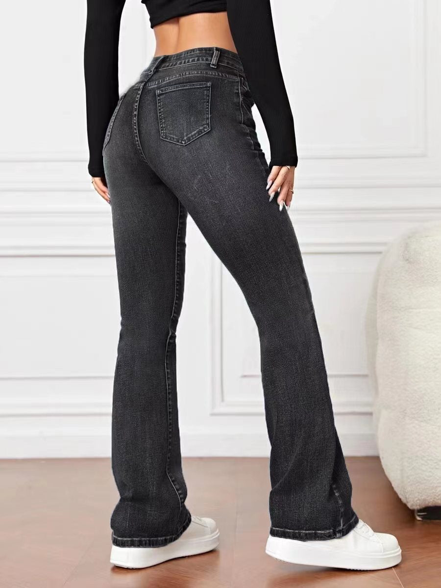 Jasmine™ | Jean évasé stretch au look vintage