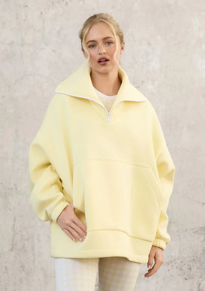 Naya™ | Sweat Oversize à Col Zippé