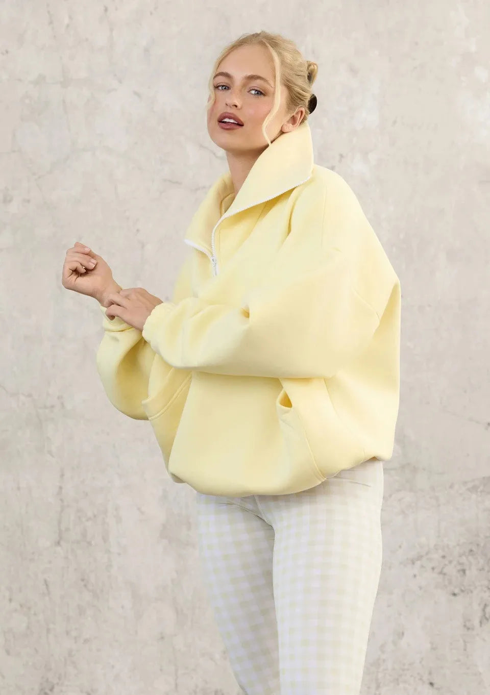 Naya™ | Sweat Oversize à Col Zippé