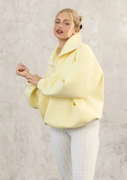 Naya™ | Sweat Oversize à Col Zippé