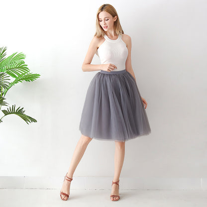 Elésia™ – Jupe Tulle Plissée Aérienne A-Line