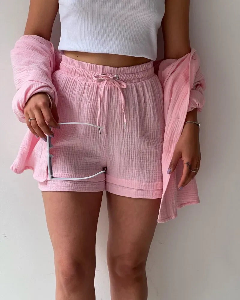Soléa™ | Ensemble deux pièces en coton pour femme