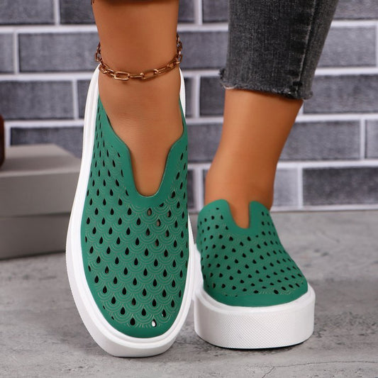 Milaé™ – Ballerines Plates Ajourées à Semelle Épaisse