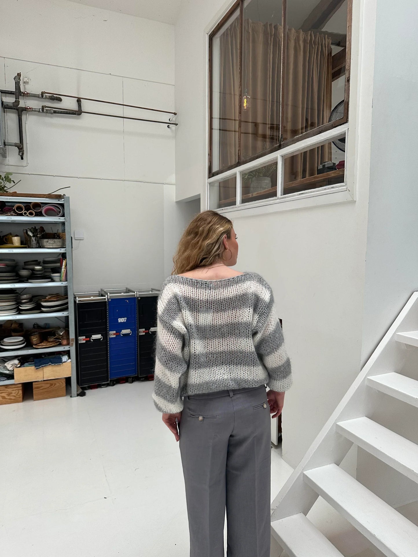 MARINNA™ | Pull Rayé Ample & Col Bateau