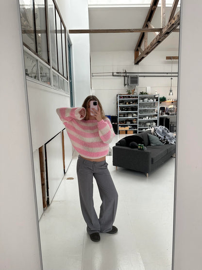 MARINNA™ | Pull Rayé Ample & Col Bateau