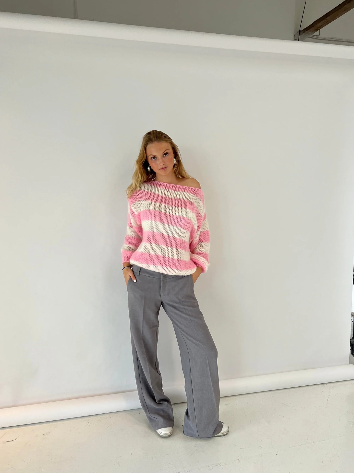 MARINNA™ | Pull Rayé Ample & Col Bateau