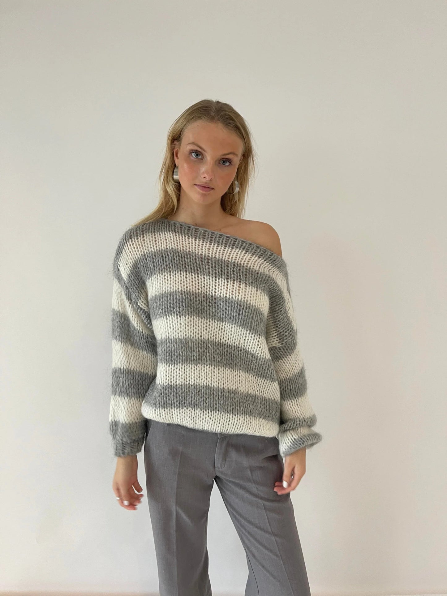 MARINNA™ | Pull Rayé Ample & Col Bateau