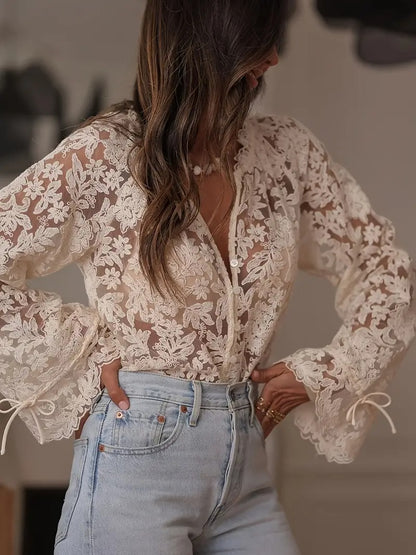 Blouse Flora™ – Dentelle Chic