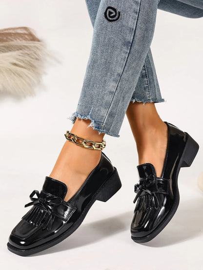 Mocassins Bellissima™ | Souliers Vernis à Franges