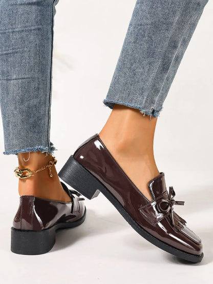 Mocassins Bellissima™ | Souliers Vernis à Franges