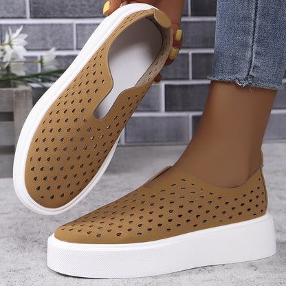 Milaé™ – Ballerines Plates Ajourées à Semelle Épaisse