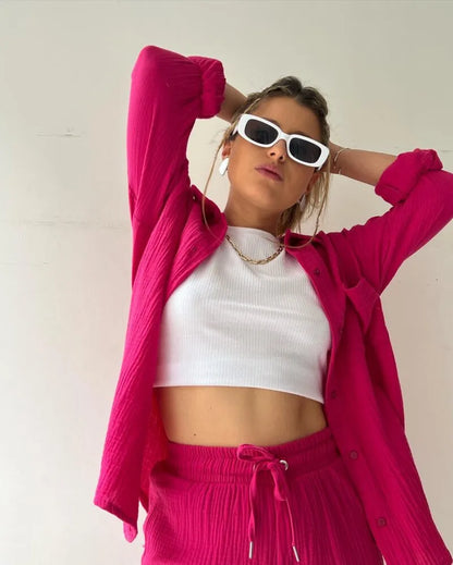 Soléa™ | Ensemble deux pièces en coton pour femme