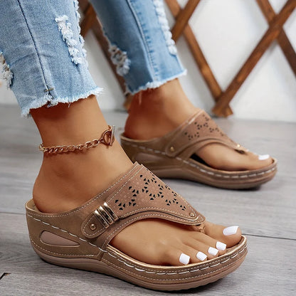 Sandales Compensées Juliette™ – Confort & Élégance