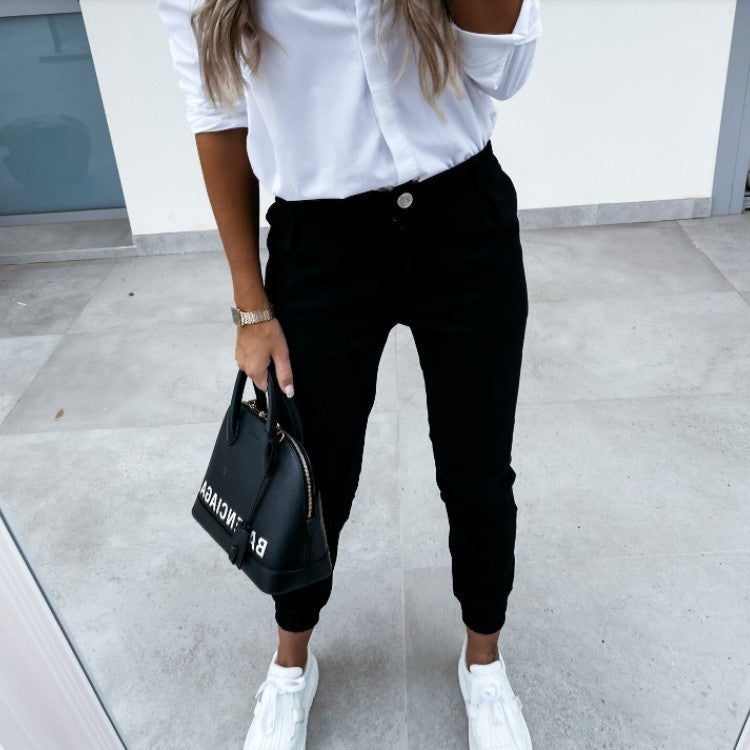 Aline™ | pantalon taille haute élégant