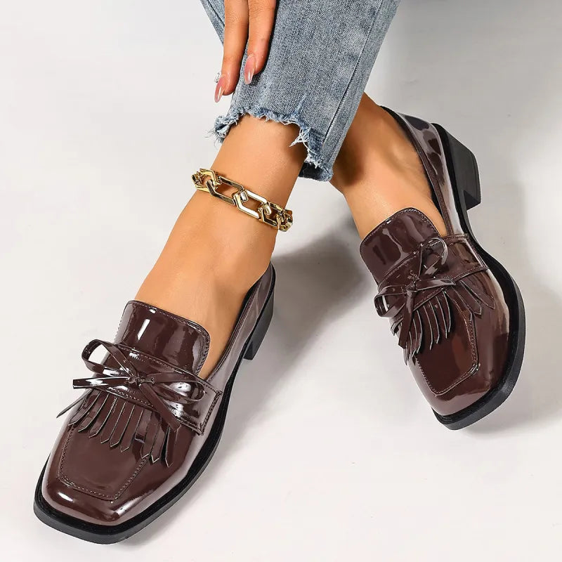 Mocassins Bellissima™ | Souliers Vernis à Franges