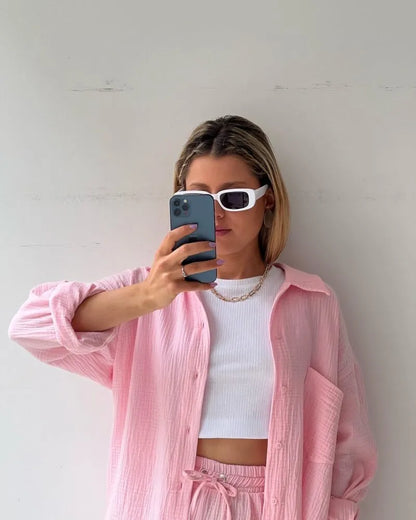 Soléa™ | Ensemble deux pièces en coton pour femme