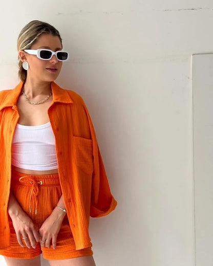 Soléa™ | Ensemble deux pièces en coton pour femme