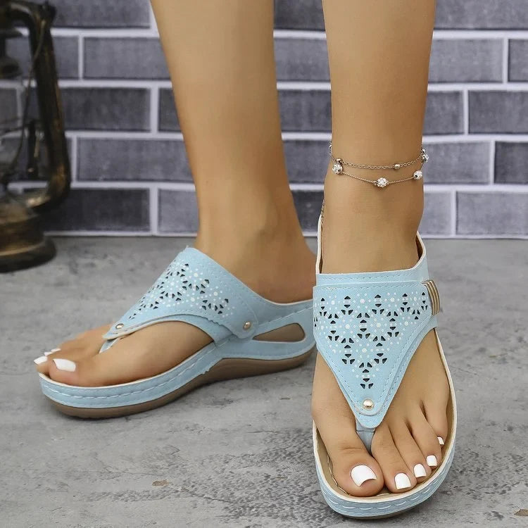 Sandales Compensées Juliette™ – Confort & Élégance