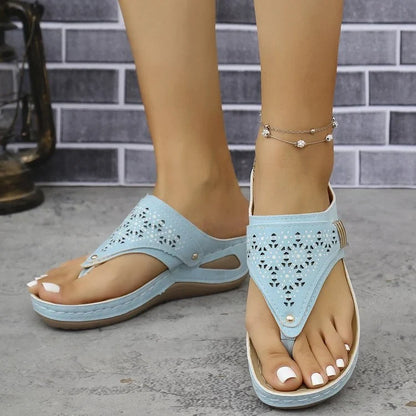 Sandales Compensées Juliette™ – Confort & Élégance