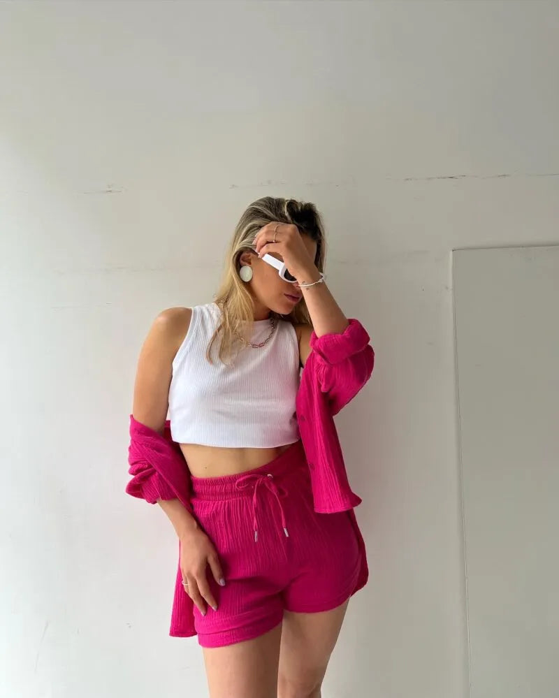 Soléa™ | Ensemble deux pièces en coton pour femme
