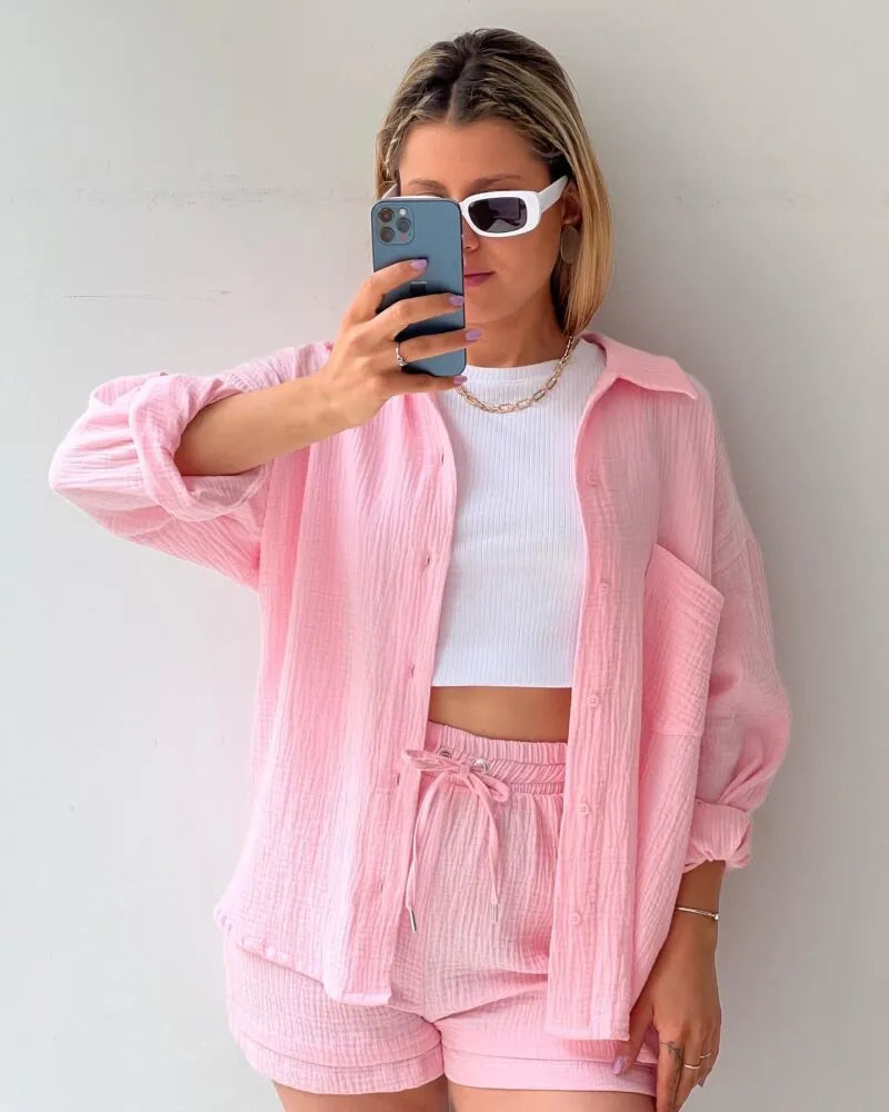 Soléa™ | Ensemble deux pièces en coton pour femme