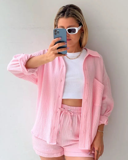 Soléa™ | Ensemble deux pièces en coton pour femme