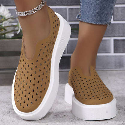 Milaé™ – Ballerines Plates Ajourées à Semelle Épaisse