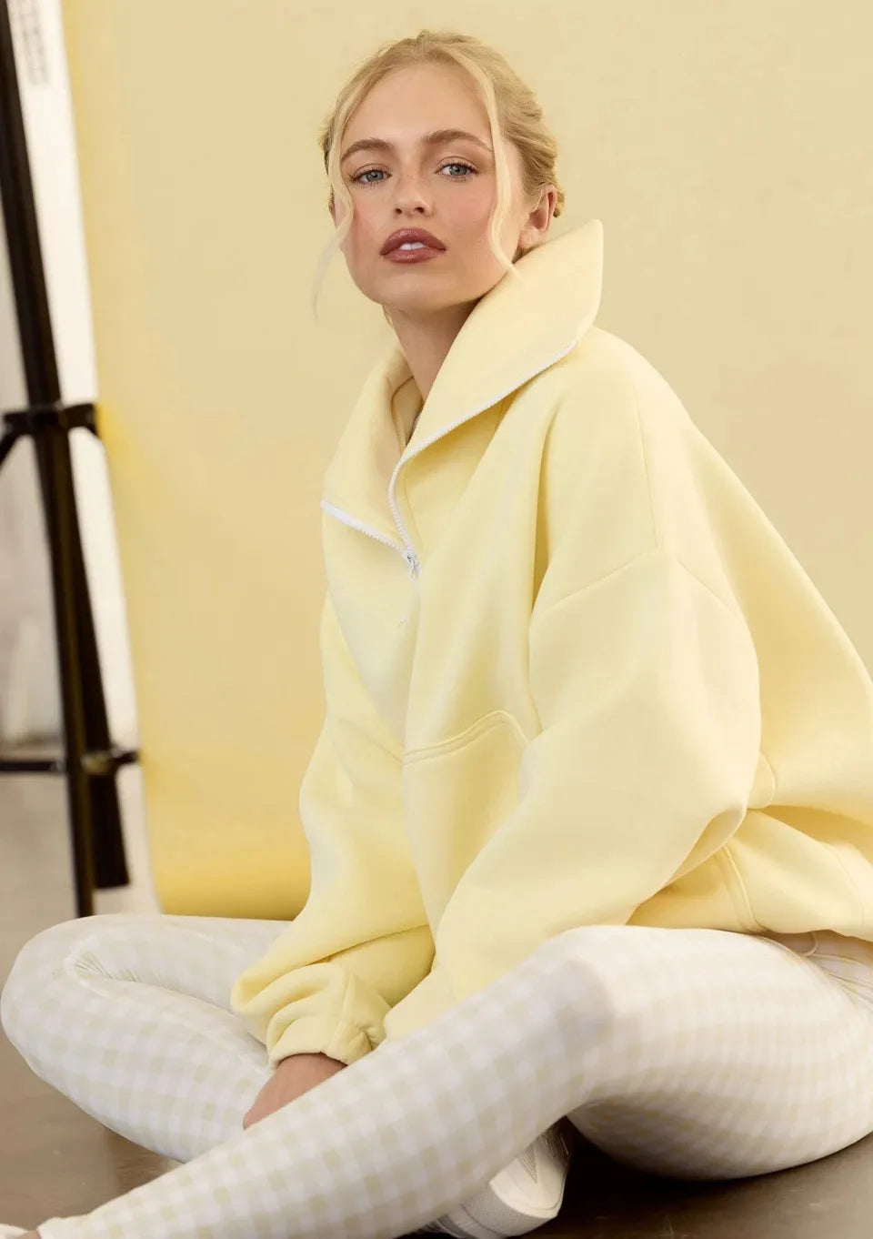 Naya™ | Sweat Oversize à Col Zippé
