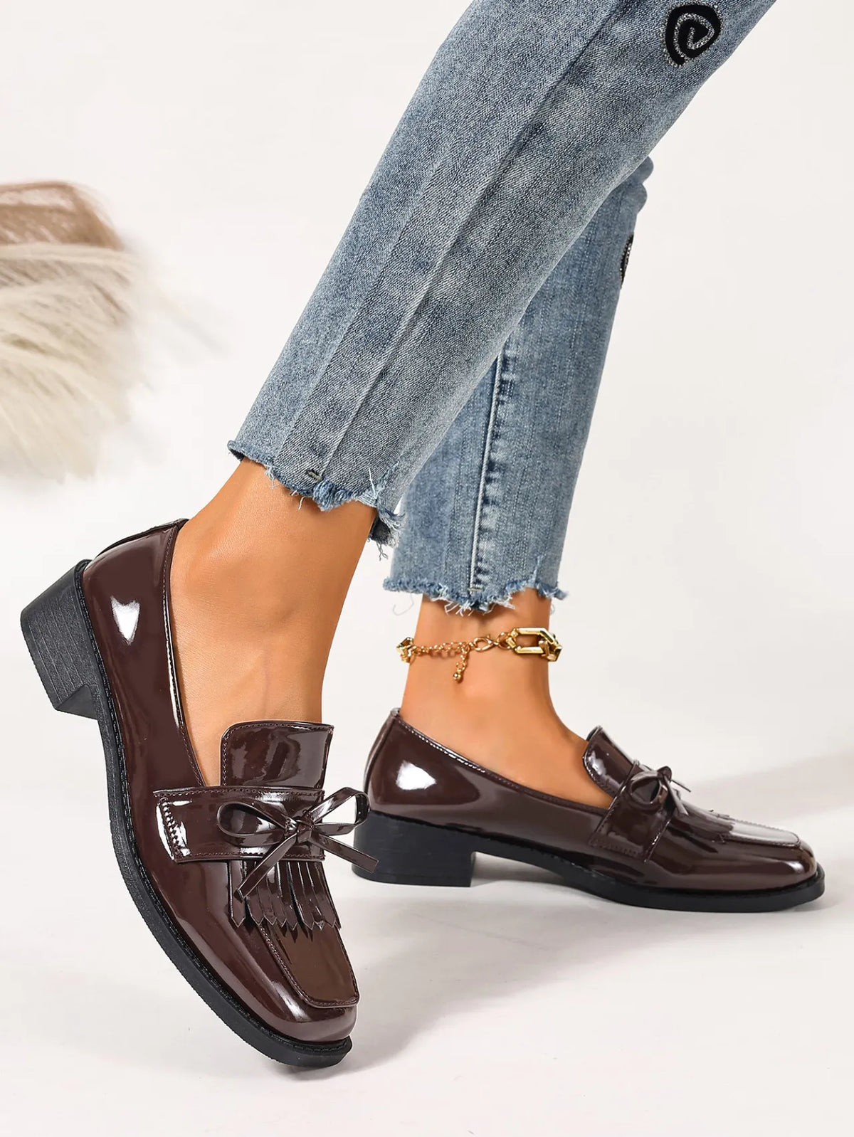 Mocassins Bellissima™ | Souliers Vernis à Franges