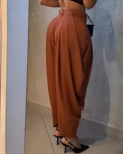 Pantalon Drapé Salomé™ Taille Haute