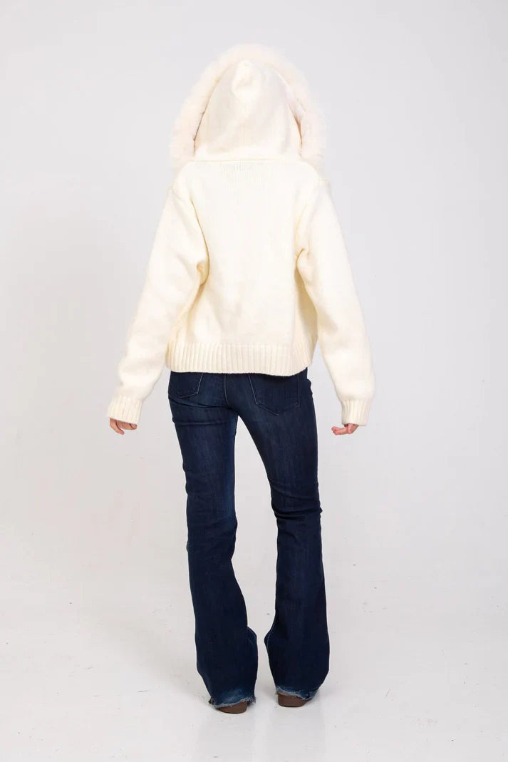 Cardigan Femme à Capuche